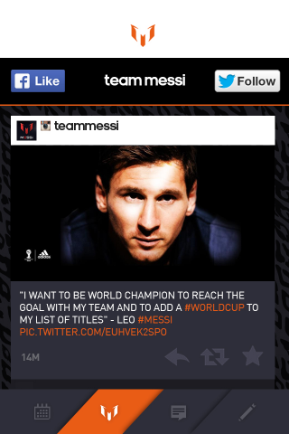 Vamos Leo: all there is to know about Messi live from the 2014 FIFA World Cup Brazil™