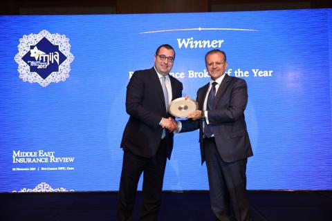 “Chedid Re” awarded The Best Reinsurance Broker for 2017 in Dubai